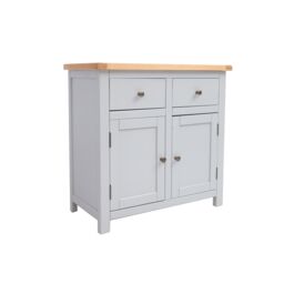 Cabinet Bits Argenta Light Grey 2 Drawer 2 Door Sideboard Brass Knob - thumbnail 3