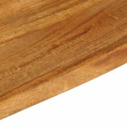Berkfield Home Table Top Live Edge 160x20x3.8 cm Solid Wood Mango in Brown - thumbnail 7