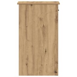 Berkfield Home Computer Tower Stand with Drawer Artisan Oak 35x45x77 cm in Brown - Size: 35 x 45 x 77 cm - thumbnail 6