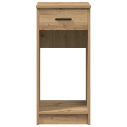 Berkfield Home Computer Tower Stand with Drawer Artisan Oak 35x45x77 cm in Brown - Size: 35 x 45 x 77 cm - thumbnail 5