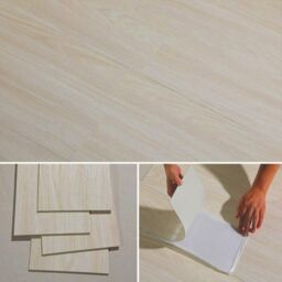 Gr8 Home 5m² Floor Planks Tiles Self Adhesive PVC Flooring Light Grey Oak M18