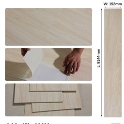 Gr8 Home 5m² Floor Planks Tiles Self Adhesive PVC Flooring Light Grey Oak M18 - thumbnail 3