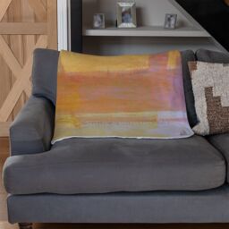Benjamin Tate Design Big Ben Yellow Mist Blanket in Natural - Size: 120 cm x 150 cm - thumbnail 2