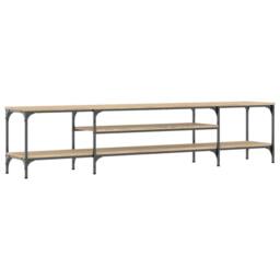Berkfield Home TV Cabinet Sonoma Oak 201x35x45 cm Engineered Wood&Iron - Size: 201 x 35 x 45 cm - thumbnail 1