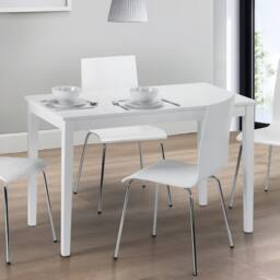 Cheshire Premium Takumi 114cm Dining Table - Satin White - thumbnail 2