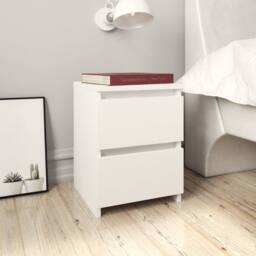 Berkfield Home Bedside Cabinets 2 pcs White 30x30x40 cm Engineered Wood - Size: 30 x 30 x 40 cm - thumbnail 2