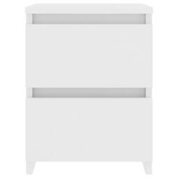Berkfield Home Bedside Cabinets 2 pcs White 30x30x40 cm Engineered Wood - Size: 30 x 30 x 40 cm - thumbnail 5
