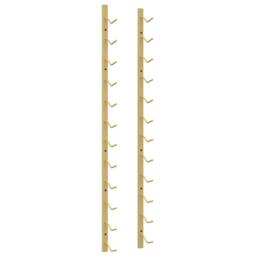 Berkfield Home Wall Mounted Wine Rack for 12 Bottles Gold Iron