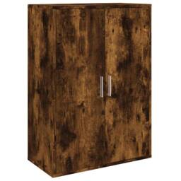 Berkfield Home Sideboard Smoked Oak 60x31x84 cm Engineered Wood in Brown - Size: 60 x 31 x 84 cm - thumbnail 3