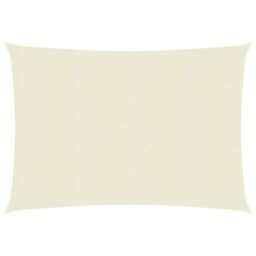 Berkfield Home Sunshade Sail 160 g/m ² Cream 2.5x3 m HDPE in Beige - thumbnail 1