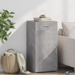 Berkfield Home Sideboard Concrete Grey 45x42.5x93 cm Engineered Wood - thumbnail 1