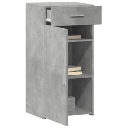 Berkfield Home Sideboard Concrete Grey 45x42.5x93 cm Engineered Wood - thumbnail 3