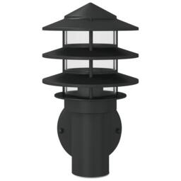 Berkfield Home Outdoor Wall Light Black Stainless Steel - thumbnail 4