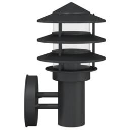 Berkfield Home Outdoor Wall Light Black Stainless Steel - thumbnail 5