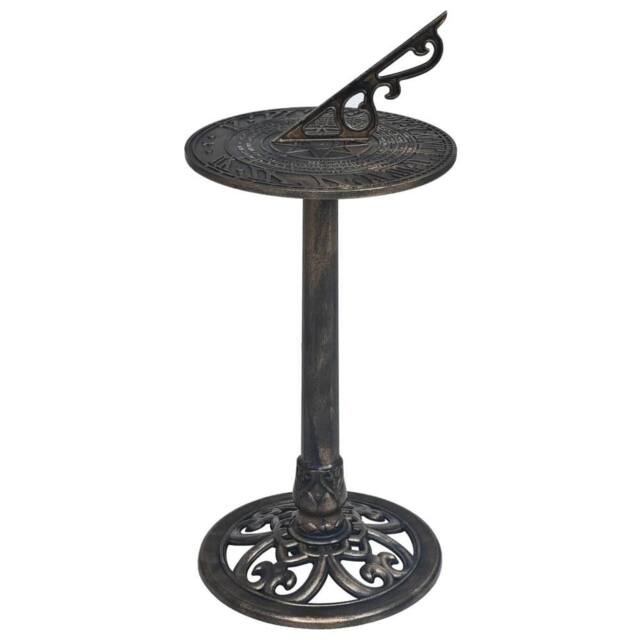 Berkfield Home Sundial Bronze 35.5x82 cm Plastic in Gold - image 1