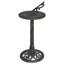Berkfield Home Sundial Bronze 35.5x82 cm Plastic in Gold