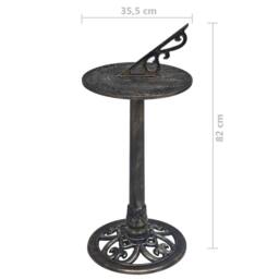 Berkfield Home Sundial Bronze 35.5x82 cm Plastic in Gold - thumbnail 5