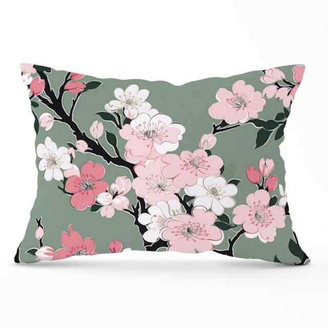 Warren Reed - Designer Pink Floral Abstract Pattern Cushions - Size: 60 cm x 60 cm - image 1