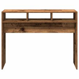 Berkfield Home Console Table Old Wood 105x30x80 cm Engineered Wood in Brown - Size: 105 x 30 x 80 cm - thumbnail 4
