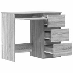 Berkfield Home Desk Grey Sonoma 90x45x76 cm Engineered Wood - Size: 90 x 45 x 76 cm - thumbnail 5