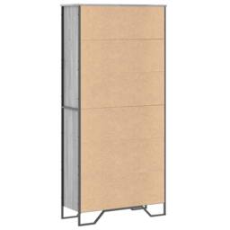 Berkfield Home Book Cabinet Grey Sonoma 80x31x169 cm Engineered wood - Size: 80 x 31 x 169 cm - thumbnail 6