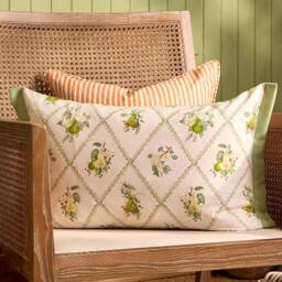Voyage Maison Pear Trellis Printed Outdoor Cushion - Size: 40 cm x 60 cm - thumbnail 1