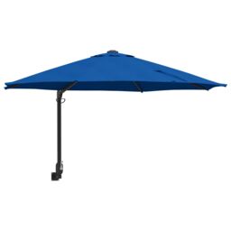 Berkfield Home Patio Umbrella Azure blue Polyester Large Tiltable - thumbnail 2