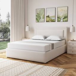 Artemis Home Weston Fabric 150cm Kingsize Ottoman Bed Frame with Storage - Beige - Size: King - thumbnail 1