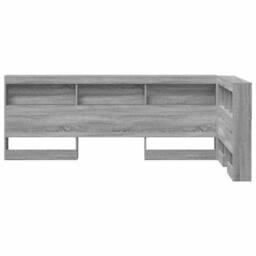 Berkfield Home Storage Headboard with Shelf Grey sonoma 90 cm Engineered wood - thumbnail 6
