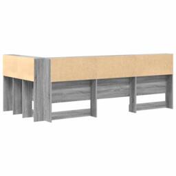 Berkfield Home Storage Headboard with Shelf Grey sonoma 90 cm Engineered wood - thumbnail 8