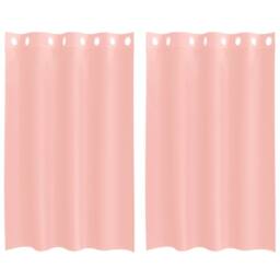 Berkfield Home Voile Curtains with Grommets 2 pcs Pink 140x175 cm - thumbnail 3