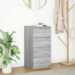 Berkfield Home Sideboard Grey Sonoma 37.5x35x76 cm Engineered Wood - thumbnail 2