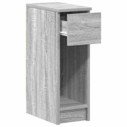 Berkfield Home Durable Bedside Cabinets with Drawer 2 pcs Grey Sonoma 20x36x60 cm - Size: 20 x 36 x 60 cm - thumbnail 5