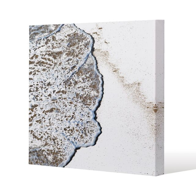 Benjamin Tate Design Beach Tide (Canvas Print) / 101 x 101 x 4cm in Natural - Size: 101 x 101 x 4 cm - image 1