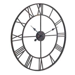 Wyld Haus Bronze Open Frame Wall Clock with Roman Numerals - thumbnail 2
