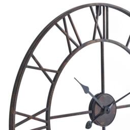 Wyld Haus Bronze Open Frame Wall Clock with Roman Numerals - thumbnail 3