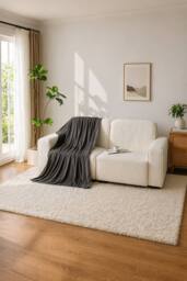 Dyzi Cooling Blanket Lightweight & Breathable with Cooling Technology in Charcoal - Size: 130 cm x 170 cm
