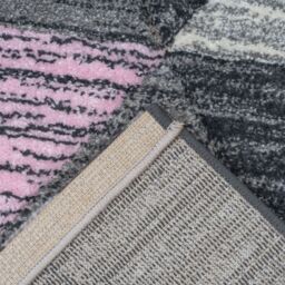 Home Republic Vision Geometric Carved Rug in Pink - Size: 120 cm x 170 cm - thumbnail 3