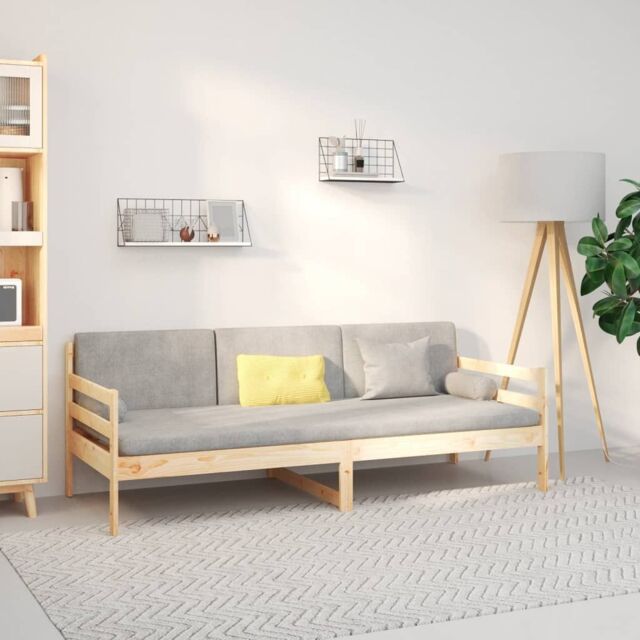 Berkfield Home Day Bed 90x190 cm Solid Wood Pine in Brown - image 1