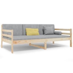 Berkfield Home Day Bed 90x190 cm Solid Wood Pine in Brown - thumbnail 2