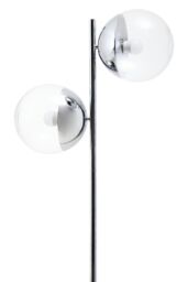 Orsina Sleek & Sturdy Silver Finish Metal Floor Lamp, Minimalist Design Bedroom Lamp, Versatile Lounge Lamp - thumbnail 5