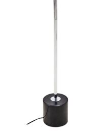 Orsina Sleek & Sturdy Silver Finish Metal Floor Lamp, Minimalist Design Bedroom Lamp, Versatile Lounge Lamp - thumbnail 4