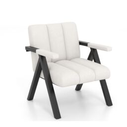 Gymax Oversized Accent Chair Comfy Reading Chair Armchair With Metal Frame in White