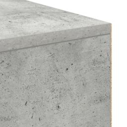 Berkfield Home Writing Desk Concrete grey Wood composite Compact Storage - thumbnail 7