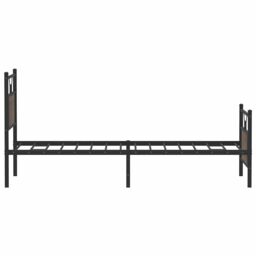 Berkfield Home Bed Frame without Mattress Brown Oak 80x200 cm Engineered Wood - thumbnail 7