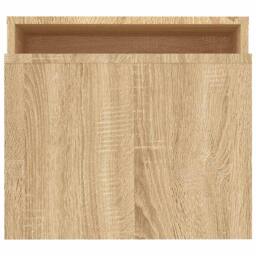 Berkfield Home Durable Coffee Table Set Sonoma Oak 100x48x40 cm Engineered Wood in Light Brown - Size: 100 x 48 x 40 cm - thumbnail 5