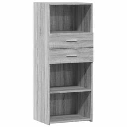 Berkfield Home Highboard Grey Sonoma 50x42.5x124 cm Engineered Wood - thumbnail 2