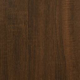 Berkfield Home Modern Desk Brown Oak 100x55x75 cm Engineered Wood - Size: 100 x 55 x 75 cm - thumbnail 7