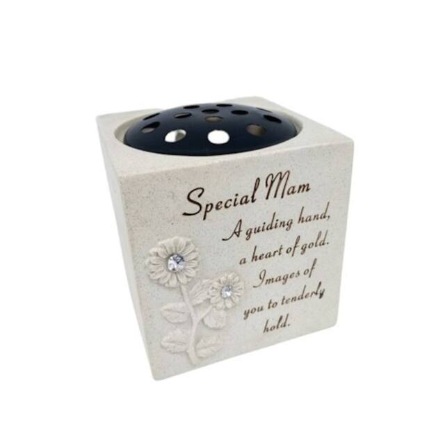 David Fischhoff Memorial Grave Sunflower Rose Bowl - Special Mam in Cream - image 1