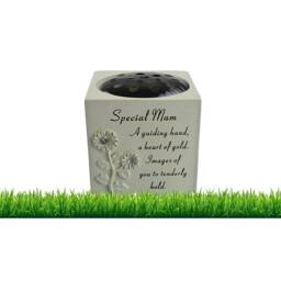 David Fischhoff Memorial Grave Sunflower Rose Bowl - Special Mam in Cream - thumbnail 4